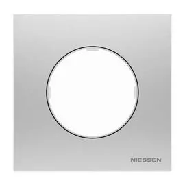 Рамка ABB 2CLA867100A4001 1-постовая, нержавеющая сталь