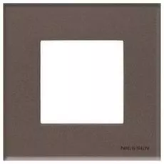 Рамка ABB N2271 CC 2CLA227100N3701 1-постовая, 2-модульная, IP20 (кофейное стекло)