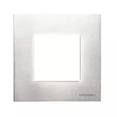 Рамка ABB N2271 OX 2CLA227100N4001 1-постовая, 2-модульная, IP20 (сталь)