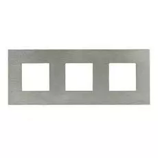 Рамка ABB N2273 OX 2CLA227300N4001 3-постовая, 2+2+2 модуля, IP20 (сталь)