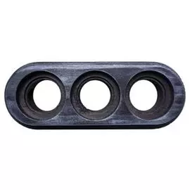 Рамка Bironi BF1-630-11/PL серебряный Век, 3-ая, пластик