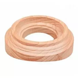 Рамка Bironi BFC26-610-10 натурэль, 1-ая 96х96х21мм круглая под диаметр бревна 260