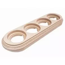 Рамка Bironi BFC26-640-10 натурэль, 4-ая 326х96х21мм круглая под диаметр бревна 260