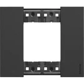 Рамка BTicino KA4802KG LIVING NOW 2 модуля. Цвет Черный