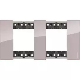 Рамка BTicino KA4802M2DM LIVING NOW 2 поста (2+2 модуля). Цвет "Аура"