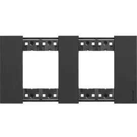 Рамка BTicino KA4802M2KG LIVING NOW 2 поста (2+2 модуля). Цвет Черный