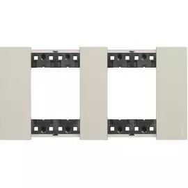 Рамка BTicino KA4802M2KM LIVING NOW 2 поста (2+2 модуля). Цвет Песочный