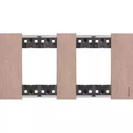 Рамка BTicino KA4802M2ZM LIVING NOW 2 поста (2+2 модуля). Цвет "Медь"