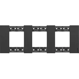 Рамка BTicino KA4802M3KG LIVING NOW 3 поста (2+2+2 модуля). Цвет Черный