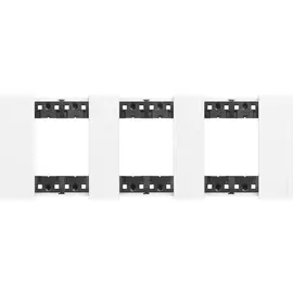 Рамка BTicino KA4802M3KW LIVING NOW 3 поста (2+2+2 модуля). Цвет Белый