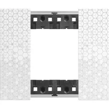 Рамка BTicino KA4802MW LIVING NOW 2 модуля. Цвет "Пиксель"