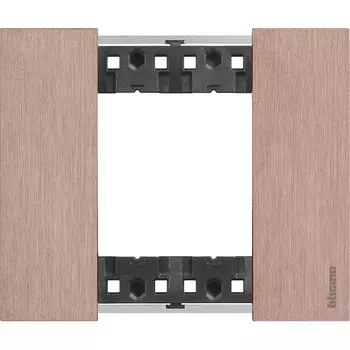 Рамка BTicino KA4802ZM LIVING NOW 2 модуля. Цвет "Медь"