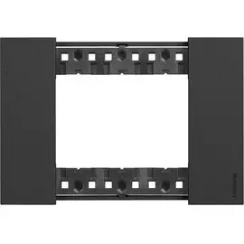 Рамка BTicino KA4803KG LIVING NOW 3 модуля. Цвет Черный