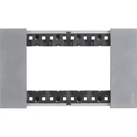 Рамка BTicino KA4804NW LIVING NOW 4 модуля. Цвет "Луна"