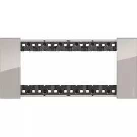 Рамка BTicino KA4806DM LIVING NOW 6 модулей. Цвет "Аура"