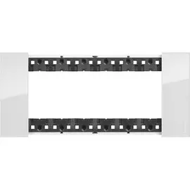 Рамка BTicino KA4806DW LIVING NOW 6 модулей. Цвет "Лед"