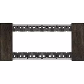 Рамка BTicino KA4806LG LIVING NOW 6 модулей. Цвет "Орех"