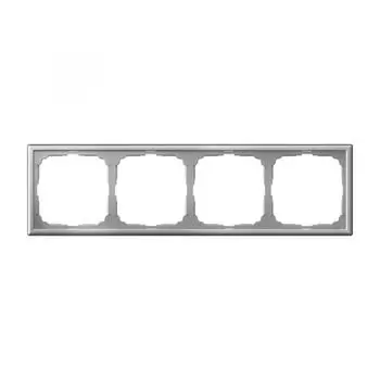 Рамка четверная Systeme Electric GAL000304 ArtGallery универсальная, Алюминий