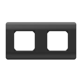 Рамка CHINT 431496 2-м NЕW3-E универс. черн.