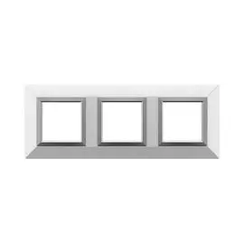 Рамка из металла DKC 4400856 для встраиваемых в стену ЭУИ серии Avanti, белая, 6 модулей, "Avanti"