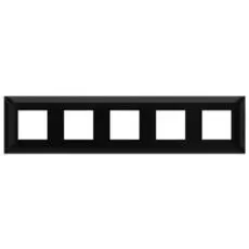 Рамка DKC 4402900 для встраиваемых в стену ЭУИ серии Avanti, "Чёрный квадрат", 5 постов (10 модулей), "Avanti"