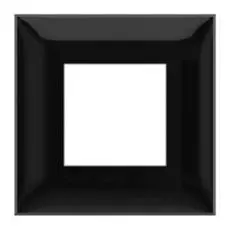 Рамка DKC 4402902 для встраиваемых в стену ЭУИ серии Avanti, "Чёрный квадрат", 1 пост (2 модуля), "Avanti"