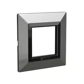 Рамка из металла DKC 4403852 для встраиваемых в стену ЭУИ серии Avanti, тёмно-серая, 2 модуля, "Avanti"