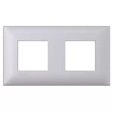 Рамка DKC 4404904 для встраиваемых в стену ЭУИ серии Avanti, "Закалённая сталь", 2 поста (4 модуля), "Avanti"