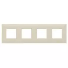 Рамка DKC 4405908 для встраиваемых в стену ЭУИ серии Avanti, "Ванильная дымка", 4 поста (8 модулей), "Avanti"