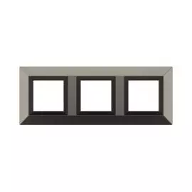 Рамка из металла DKC 4409856 для встраиваемых в стену ЭУИ серии Avanti, никелированная, 6 модулей, "Avanti"