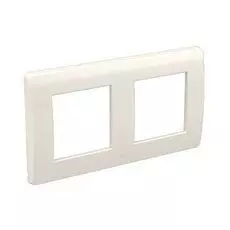 Рамка DKC 75012W на 2+2 модуля (двухместная), белая, RAL9010, "Brava"
