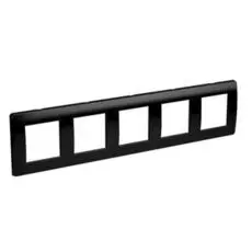 Рамка DKC 75015B на 2+2+2+2+2 модуля (пятиместная), черная, "Brava"