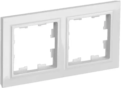 Рамка двойная IEK BR-M22-K01-PRO BRITE РУ-2-БрБ Белый