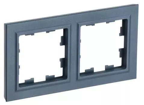 Рамка двойная IEK BR-M22-K35 BRITE РУ-2-БрМ Маренго