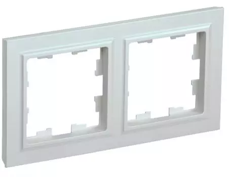 Рамка двойная IEK BR-M22-K36 BRITE РУ-2-БрЖ Жемчужный
