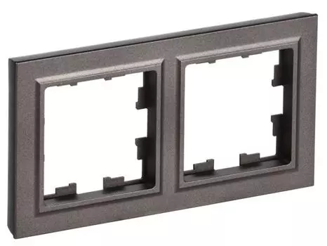 Рамка двойная IEK BR-M22-K45 BRITE РУ-2-БрТБ Бронза