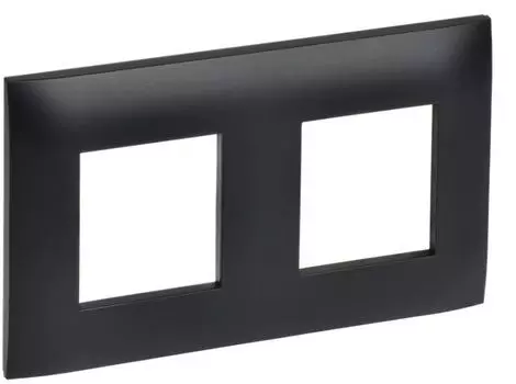 Рамка двойная IEK SK-M22-K02 SKANDY SK-F02Bl Черный