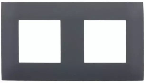 Рамка двойная IEK SK-M22-K53 SKANDY SK-F02G Графит