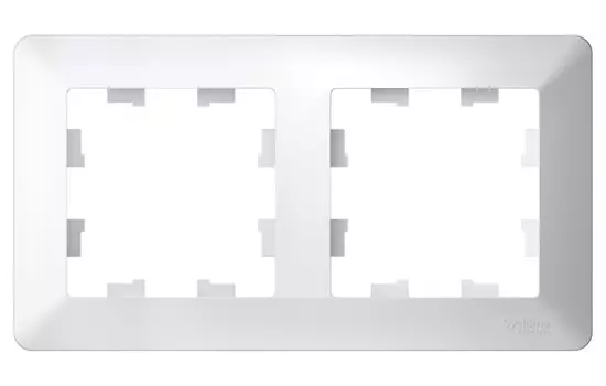 Рамка двойная Systeme Electric ATN220102 ATLASDESIGN AIR БЕЛЫЙ/дымчатый белый