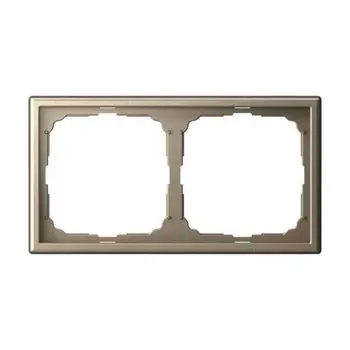 Рамка двойная Systeme Electric GAL000502 ArtGallery универсальная, Шампань
