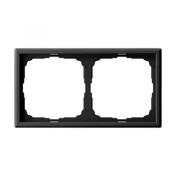 Рамка двойная Systeme Electric GAL001002 ArtGallery универсальная, Карбон