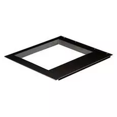 Рамка Hyperline TDP-15-RAL9004 для монитора 15-дюймового монитора (размер окна 285х215 мм), для крепления в 19" стойку, цвет черный (RAL 9004)