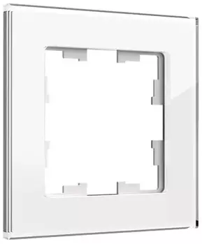 Рамка IEK BR-M12-G-K01 1-м BRITE РУ-1-2-БрБ стекло белая