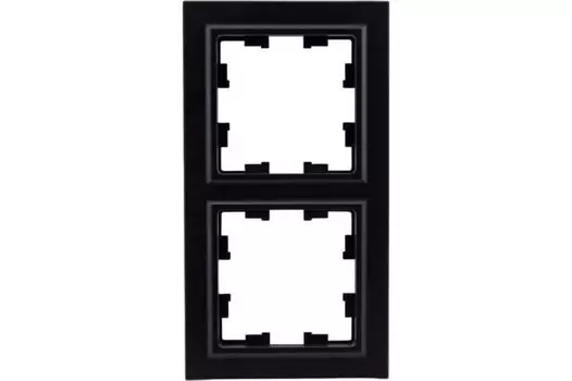 Рамка IEK BR-M22-K02 2-м BRITE РУ-2-БрЧ черная