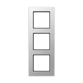 Рамка Jung A5583BFAL 3-ая для вертикальной и горизонтальной установки A550 алюминий