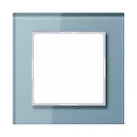 Рамка Jung AC581GLBLGR 1-ая A creation Стекло Серо-голубая