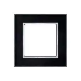 Рамка Jung AC581GLSW 1-ая A creation Стекло Черное