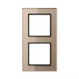 Рамка Jung AC582GLCH 2-ая A creation стекло шампань