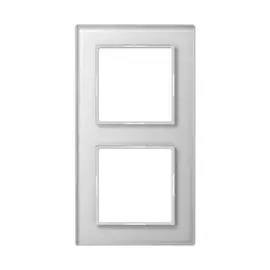 Рамка Jung AC582GLWW 2-ая A creation Стекло Белое