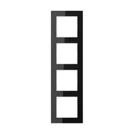 Рамка Jung AC584GLSW 4-ая A creation Стекло черное